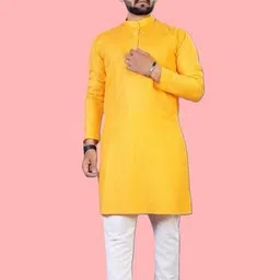 m bisswas Men Cotton Blend Kurta Pyjama Set-picture-44