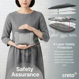 creto Velvet Gel Pad Full Body Pain Reliever Fur Electric 1 L Hot Water Bag image 3