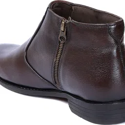 zoom shoes Genuine Leather Chelsea Boots|Slipon & Soft Cushioned Insole for All-Day Comfort Boots For Men image 5