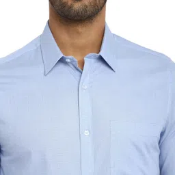 turtle Men Slim Fit Self Design Formal Shirt image 5