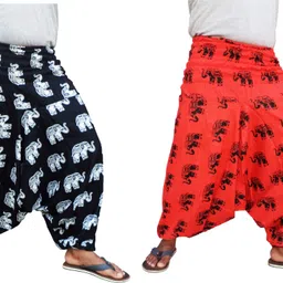icare Printed Cotton Men Harem Pants image 5