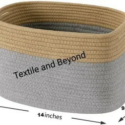 textile and beyond Cotton Storage Basket image 3
