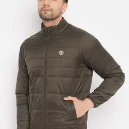 duke Men Solid Bomber Jacket image 3