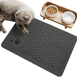 serplex Anti Slip Dog Feeding Floor Mat Cat Pet Mat image 1