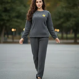 bluelock Self Design Women Track Suit image 3