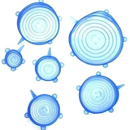Silicone Stretch Lids, Multi Size Reusable Silicone Lids Food And Bowl Covers 8.26 inch Lid, Pack of 6-image-32