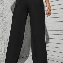 nucloths Women Straight Fit High Rise Black Jeans image 4