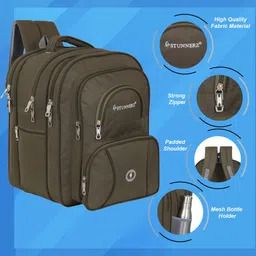 stunnerz High Quality Stylish Casual Waterproof School Bag Class 5th to 10th School Bag image 3
