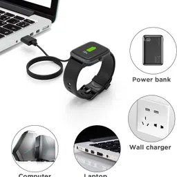 jmtpower Smart watch 2 Pin Magnetic USB Charging Cable for Haylou Solar LS05 Smart Watch Charging Pad image 5