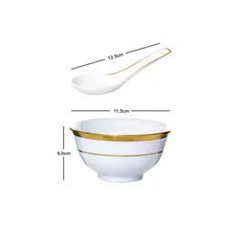 roxx Porcelain Soup Set with Spoon (12 pcs set) image 4