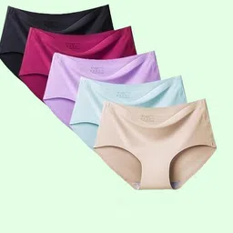 teloxy Pack of 5 Women Hipster Multicolor Panty image 4