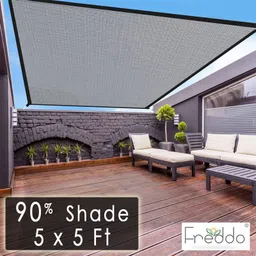 freddo Sun Shade Net 5 X 5 ft Polyester webbing 90% Portable Green House-picture-21