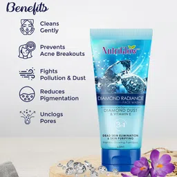 NutriGlow Set Of 3 Wild Turmeric, Gold Kesar, Diamond Radiance Face Wash - 65 ml Each image 3