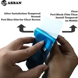 ARBAN Front and Back Tempered Glass for OnePlus Ace 6 5G Frontback Tempered Glass Screen Protector | Edge to Edge Full Coverage | 9H Hardness ( 1 FRONT TEMPERED GLASS + 1 CARBON FIBER BACK ) FX01 image 3