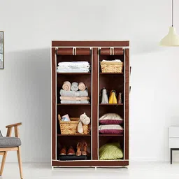 s . k store Micro Fiber Collapsible Wardrobe-picture-21