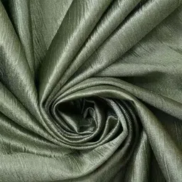 aadi traders Green Polyester Floral and Solid 7ft Semisheer Eyelet Door Curtains (4Pcs) image 4