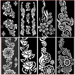 mehendiaura Mehandi Stencil For Female hands bridal, Mehendi Design Sticker Stencil-picture-26