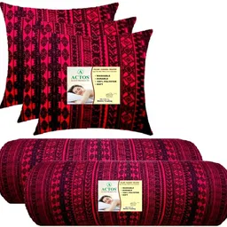 actos 3 Cushion And 2 Microfibre Geometric Bolster Pack of 5 image 2