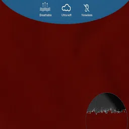 tundwal's Maroon Terry Breathable Mattress Protector image 5