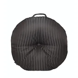 S9home by Seasons Black Striped Round Floor Cushion image 4