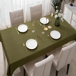 HOKIPO Green 6-Seater Rectangular Table Cover image 4