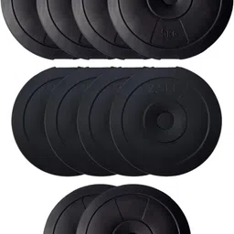 starx 50 kg PVC with 3ft Curl Rod Home Gym Combo image 3