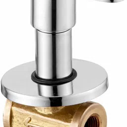 oleanna Nova-csc20 Nova Brass Garnet Quarter Turn Fittings Concealed Stop Cock (3/4 Inch, Silver, Chrome Finish) 20 MM Concealed Stop Cock Faucet-picture-14
