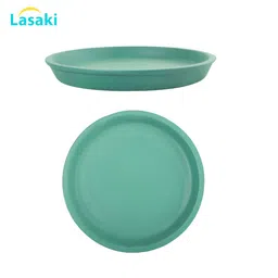 LASAKI Green 4 Pieces Round Ceramic Pot Holders image 5