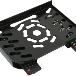 Heavy Duty Set Top Box Stand With 2 Remote Holder | Wifi Router & DTH Stand Plastic Wall Shelf-image-17