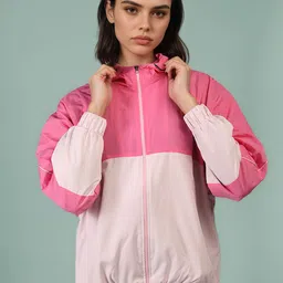 CHKOKKO Women Windcheater Colorblock Women Wind Cheater-image-78