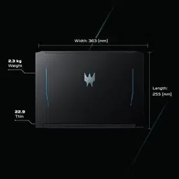 Acer Predator Helios 300 Intel Core i7 11th Gen 11800H - (16 GB/1 TB HDD/512 GB SSD/Windows 11 Home/4 GB Graphics/NVIDIA GeForce RTX 3050Ti/165 Hz) PH315-54 Gaming Laptop image 3