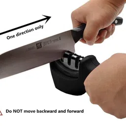 glocal web 3-Stage professional Manual Knife Sharpener for Kitchen Knives, Scissors X5 Knife Sharpening Steel image 2