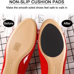 hozify Non-Slip Shoe Pads Adhesive Sole Protectors for Heels & Casual Shoes – 4 Count Gel Heel Accessories Regular Shoe Insole image 4