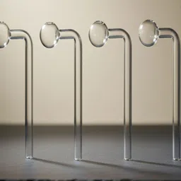 wishingbell natural 6 inch Bend Glass Oil Burner Pipe Transparent (Pack of 4) Borosilicate Glass Inside Fitting Hookah Mouth Tip-picture-33