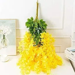 ajaa Yellow Westeria Artificial Flower image 2