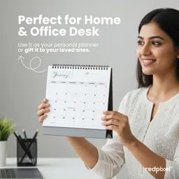 redpixel Planner Desk Calendar 2026 Table Calendar image 2