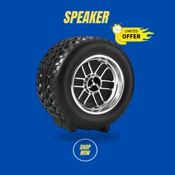 Clairbell DJ BOX Tyre Bluetooth Speaker Powerful Sound,Indoor &Outdoor with RGB LightXO220 12 W Bluetooth Party Speaker-picture-16
