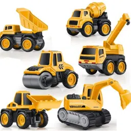 sr toys Engineering Metal Team Car Unbreakable Engineering Construction toys for kids-picture-12