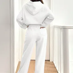 warcourt Women Loose Fit White Cotton Blend Trousers-picture-18