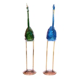 craft tree Multcolour Iron Set Of 2 Duck Figurine image 2