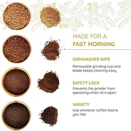 iconic stor ELECTRIC COFFEE GRINDER 5 Cups Coffee Maker image 3