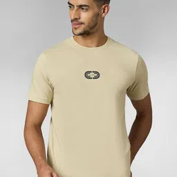 LOUIS STITCH Men Super Combed Cotton Cream Regular Fit Round Neck T-Shirt-picture-40