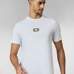 LOUIS STITCH Men Super Combed Cotton White Regular Fit Round Neck T-Shirt-picture-10