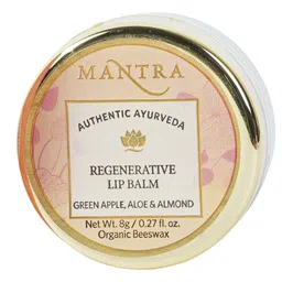 Mantra Herbal Regenerative Lip Balm With Green Apple Aloe & Almond - 8gm image 3
