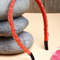 VOGUE HAIR ACCESSORIES Women Beaded Hairband-image-38