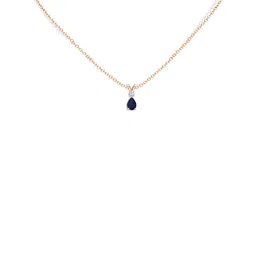 Angara 18KT Rose Gold Teardrop-Shaped Diamond Studded Pendant-1.05 gm-picture-37