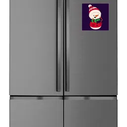 THEYAYACAFE Navy Blue & Red Christmas Printed Square Fridge Magnets-picture-29