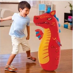 Inflatable Dragon Fury Bop for Kids 3 Years With Pump Inflatable HitMe Toys-image-84