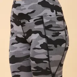 nexstep Printed Women Grey, Black Tights image 4