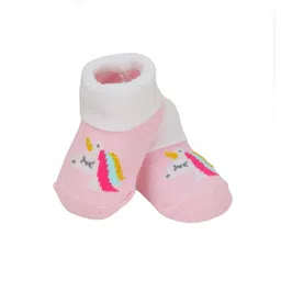 Yellow Bee Girls Unicorn Print Socks & Bow Headband image 5